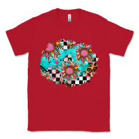 Red race sunflower patches Classic Tee - AdoDesignShop
