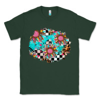 Sports Green race sunflower patches Classic Tee - AdoDesignShop