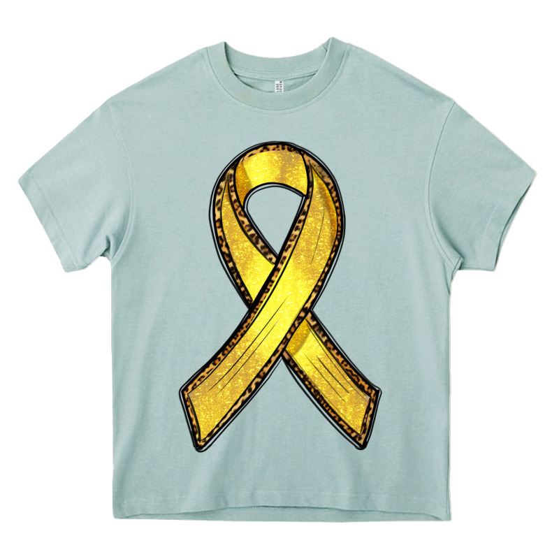 Gold Cancer Ribbon Heavy Core Tee by RanaPortraitStore | Teevron