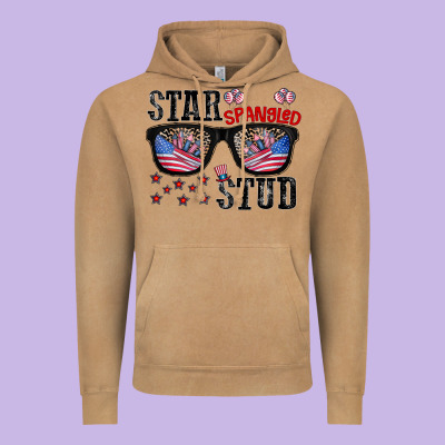 Star Spangled Stup Vintage Hoodie Designed By Cowhidedigitalart