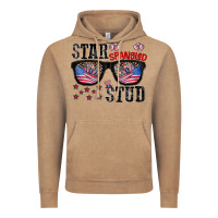 Vintage Coffee star spangled stup Vintage Hoodie - CowhideDigitalArt