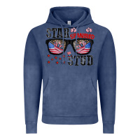 Vintage Denim star spangled stup Vintage Hoodie - CowhideDigitalArt