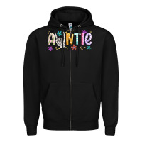 Black auntie Zipper Hoodie - MaliasSmallBusiness