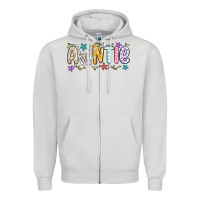 Dove Grey auntie Zipper Hoodie - MaliasSmallBusiness