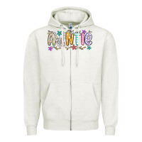 Oatmeal Heather auntie Zipper Hoodie - MaliasSmallBusiness