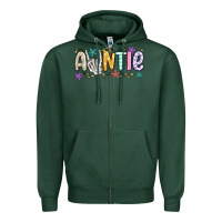 Sports Green auntie Zipper Hoodie - MaliasSmallBusiness
