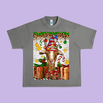 Christmas Goat Air Freshener Urban Heavy Tee Designed By Artiststas