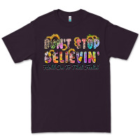 Plum don't stop believin' hold on to that feeling Premium Tee - Zillion Design Studio