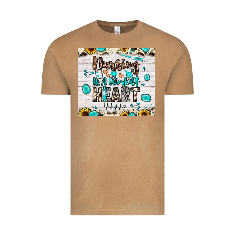 Nursing Is A Work Of Heart Vintage Tee by JahusDesignShop | Teevron