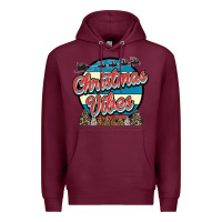 Burgundy Christmas Vibes Premium Hoodie - Bettercallsaul