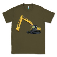 Army Green excavator Classic Tee - Artiststas