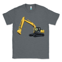 Charcoal Heather excavator Classic Tee - Artiststas