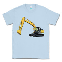 Dusty Blue excavator Classic Tee - Artiststas