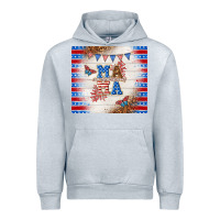 Heather Grey American mama Urban Hoodie - TumblerDesignByShophia