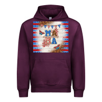 Mauve Wine American mama Urban Hoodie - TumblerDesignByShophia