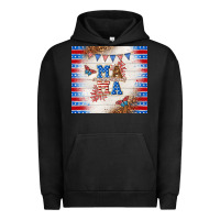 Pigment Black American mama Urban Hoodie - TumblerDesignByShophia