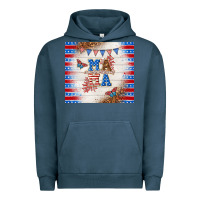 Pigment Midnight Navy American mama Urban Hoodie - TumblerDesignByShophia