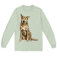 Matcha chinook dog Long Sleeve Tee - LillyAllenDesigns