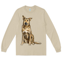 Mushroom chinook dog Long Sleeve Tee - LillyAllenDesigns