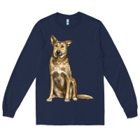 Navy chinook dog Long Sleeve Tee - LillyAllenDesigns