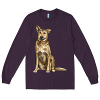 Plum chinook dog Long Sleeve Tee - LillyAllenDesigns