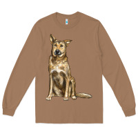 Toasted Coconut chinook dog Long Sleeve Tee - LillyAllenDesigns