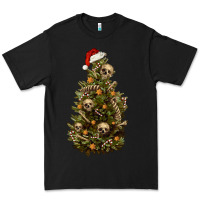 Black Skeleton merry christmas tree Premium Tee - RanaPortraitStore