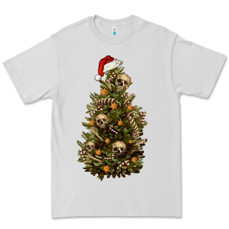 Skeleton Merry Christmas Tree Premium Tee by RanaPortraitStore | Teevron
