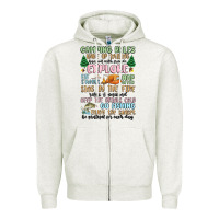 Oatmeal Heather camping rules Zipper Hoodie - MaliasSmallBusiness