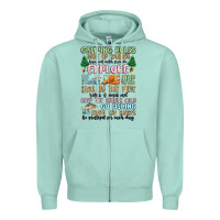Seafoam camping rules Zipper Hoodie - MaliasSmallBusiness