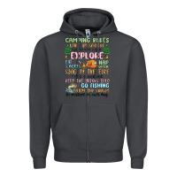 Smoke camping rules Zipper Hoodie - MaliasSmallBusiness