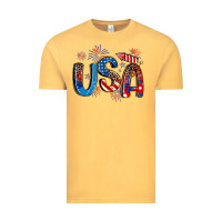 Vintage Mustard usa 4th of july Vintage Tee - Artiststas