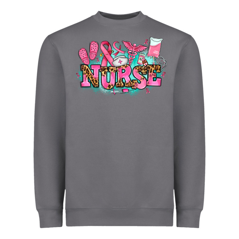 Breast Cancer Nurse Heavyweight Sweatshirt by AdoDesignShop | Teevron