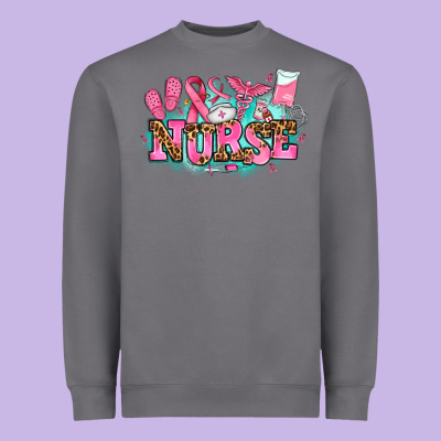 Breast Cancer Nurse Heavyweight Sweatshirt Designed By Adodesignshop