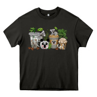 Asphalt koala coffee cups Heavy Core Tee - texasbilliewilder