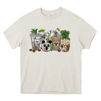 Cream koala coffee cups Heavy Core Tee - texasbilliewilder