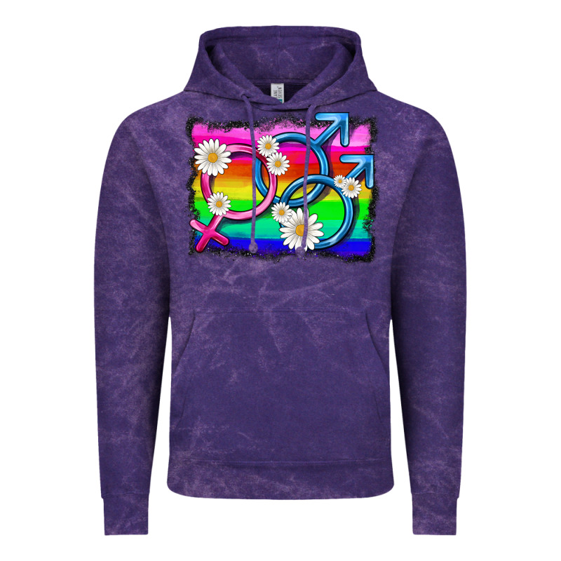 Lgbtq Gender Bisexuality Symbol Vintage Hoodie by HRA Design Shop | Teevron
