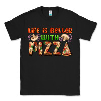 Black life is better with pizza Classic Tee - AdoDesignShop