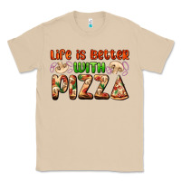 Mushroom life is better with pizza Classic Tee - AdoDesignShop