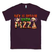 Plum life is better with pizza Classic Tee - AdoDesignShop