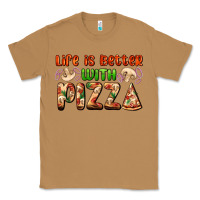 Toasted Coconut life is better with pizza Classic Tee - AdoDesignShop