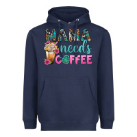 Navy Mama Needs Coffee Bbs Heavyweight Hoodie - BundleAndBundleShop