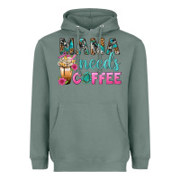 Sage Mama Needs Coffee Bbs Heavyweight Hoodie - BundleAndBundleShop