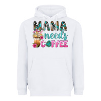 White Mama Needs Coffee Bbs Heavyweight Hoodie - BundleAndBundleShop