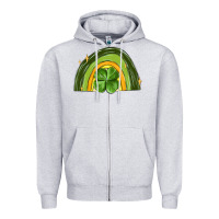 Heather Grey st patrick s day shamrock rainbow Zipper Hoodie - MaliasSmallBusiness