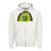 Oatmeal Heather st patrick s day shamrock rainbow Zipper Hoodie - MaliasSmallBusiness
