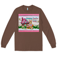 Chestnut happy easter y'all  rabbit Long Sleeve Tee - BarkalooDesign