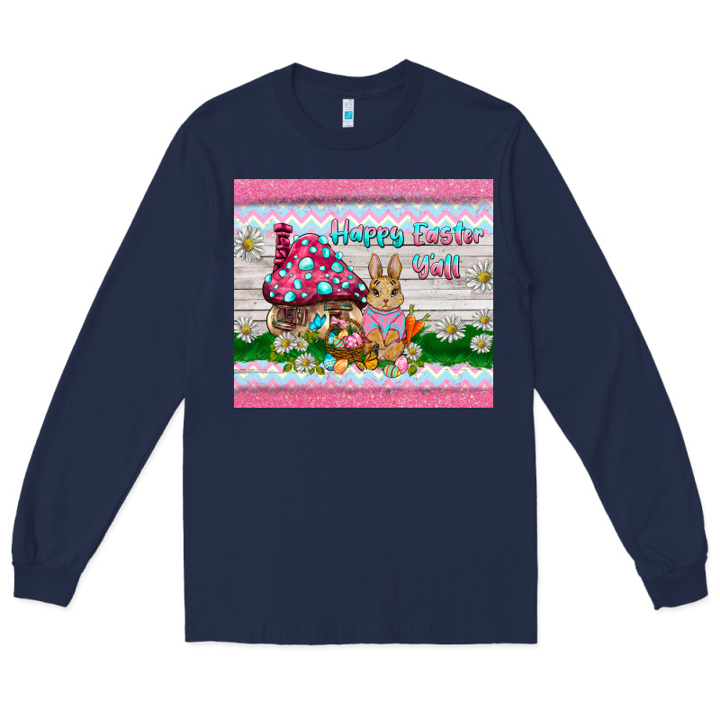 Happy Easter Y'all  Rabbit Long Sleeve Tee by BarkalooDesign | Teevron