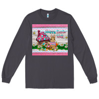 Smoke happy easter y'all  rabbit Long Sleeve Tee - BarkalooDesign