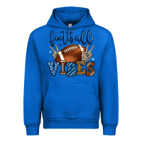 Cobalt Football vibes blue and grey team color Urban Hoodie - HowdyJamesFarm